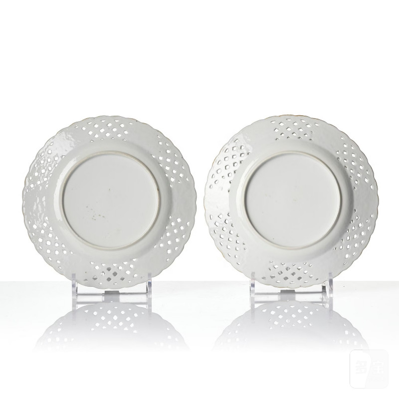 A set of 11 blue and white dessert plates, - 图6